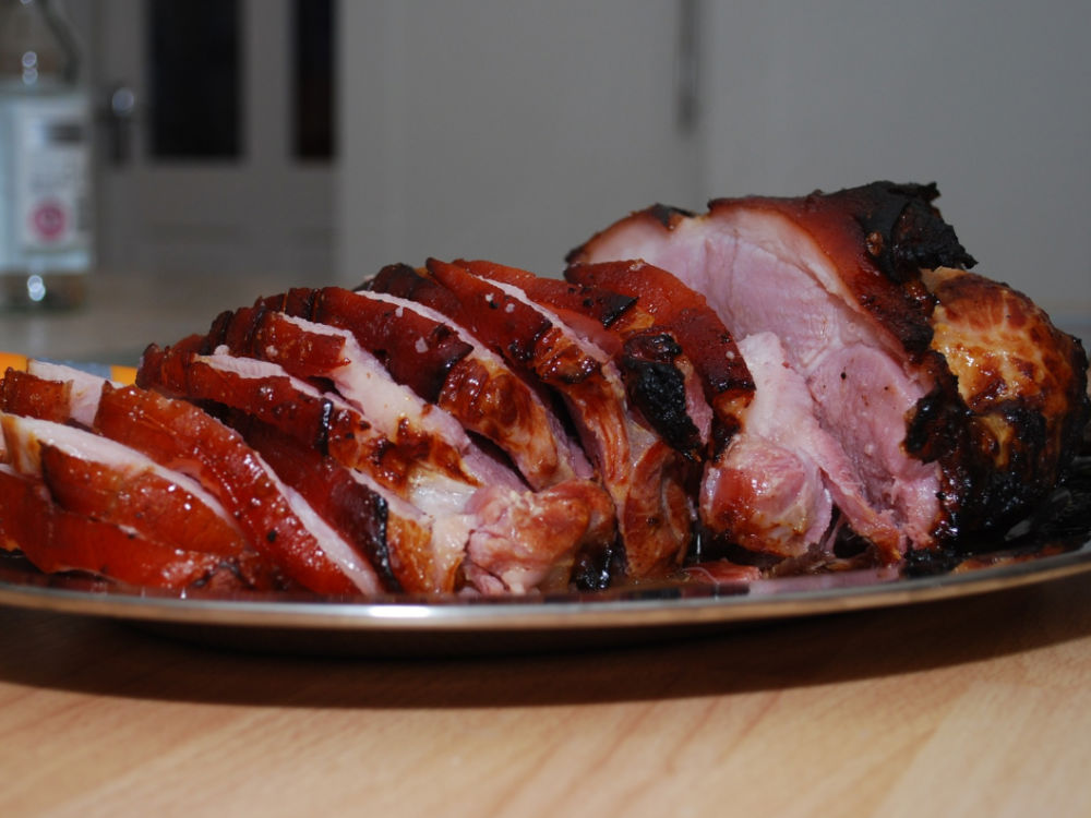 Gammon with honey and mustard recipe
